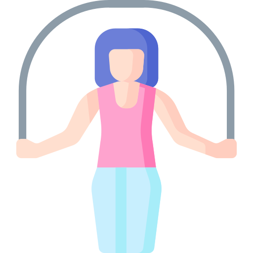 woman jumping rope effortlessly