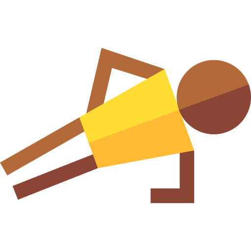 person doing side plank