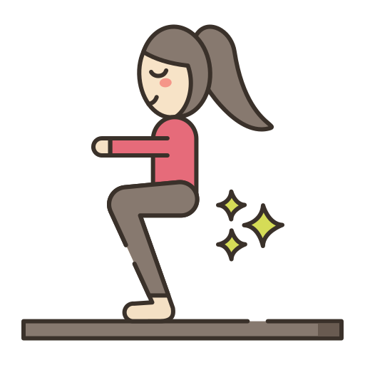 athlete performing squats